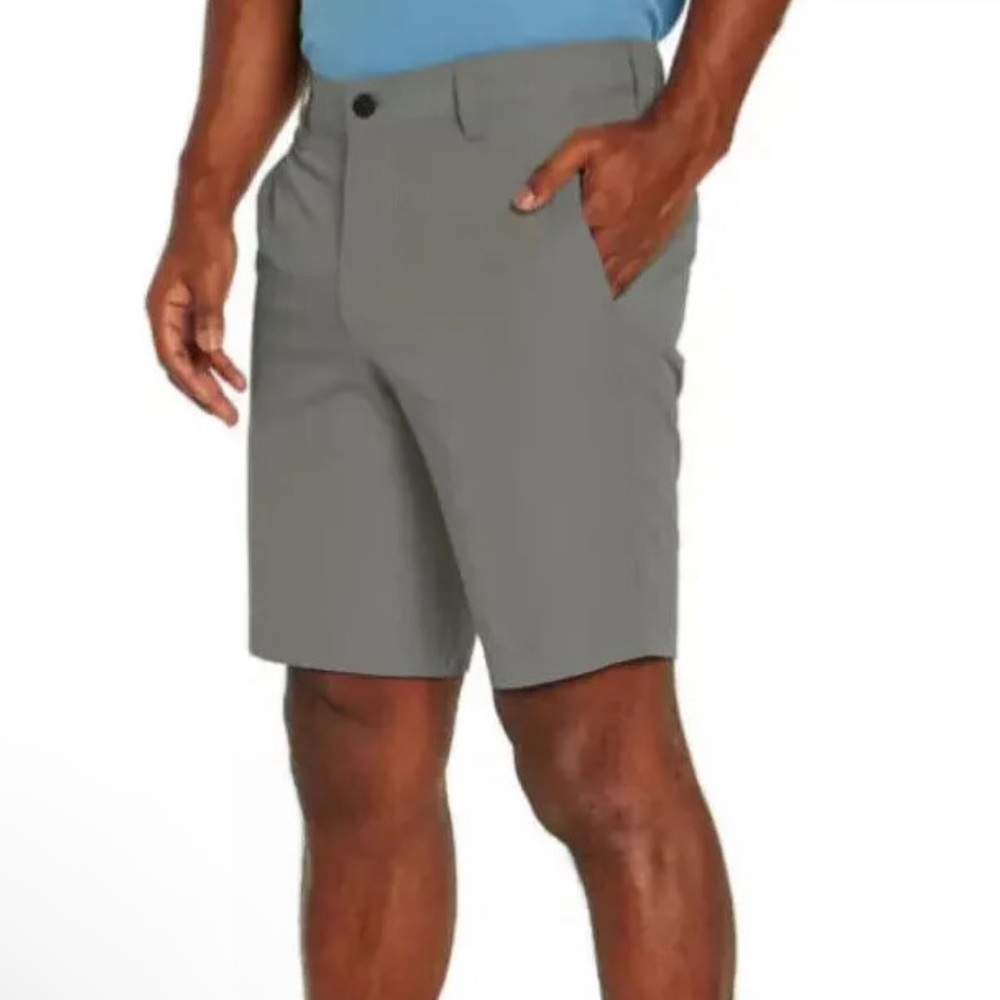 BANANA REPUBLIC Men's Gray Flat Front Golf Shorts Size 36 Pockets Outdoors